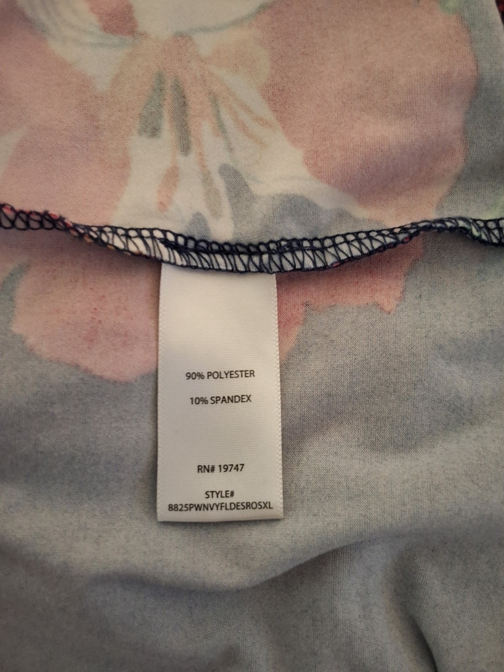 The Pioneer Woman Navy Red Floral V Neck Top XL - Picture 5 of 6